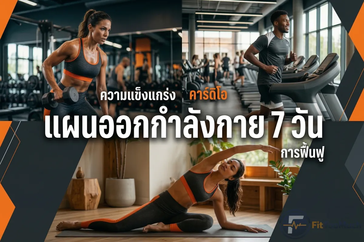 รวมตารางออกกำลังกาย 7 วัน: คู่มือการเลือกโปรแกรมฝึกที่เหมาะกับเป้าหมายคุณที่สุด